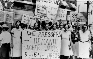 Photo By Women pressers on strike for higher wages | Title: Women pre… | Flickr - Photo Sharing!